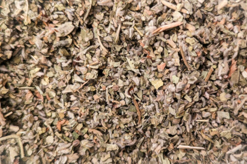 marshmallow leaves dried herbs texture